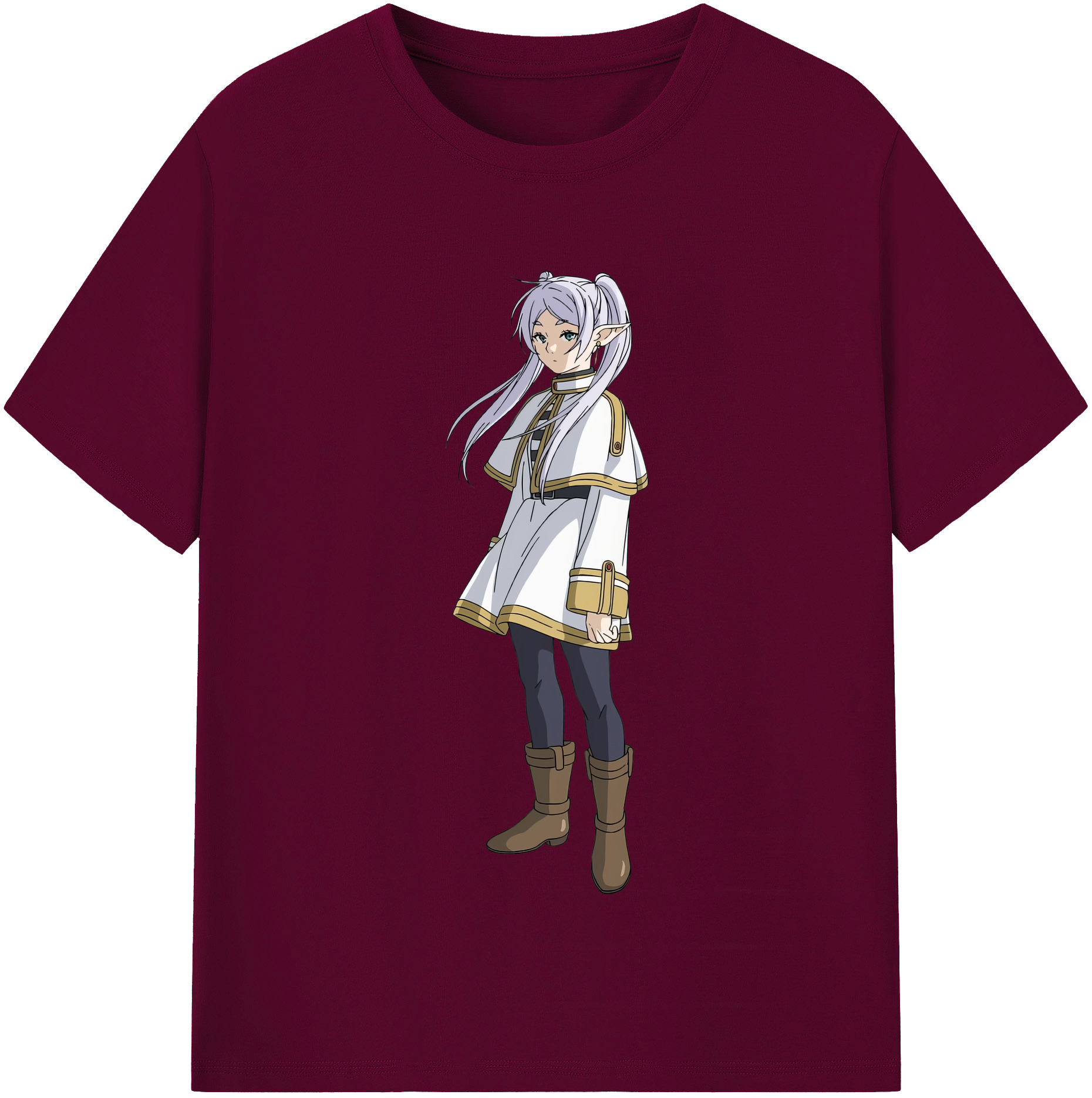 （画像用） 葬送のフリーレン Frieren レディースカジュアルプリントTシャツ（綿100％）